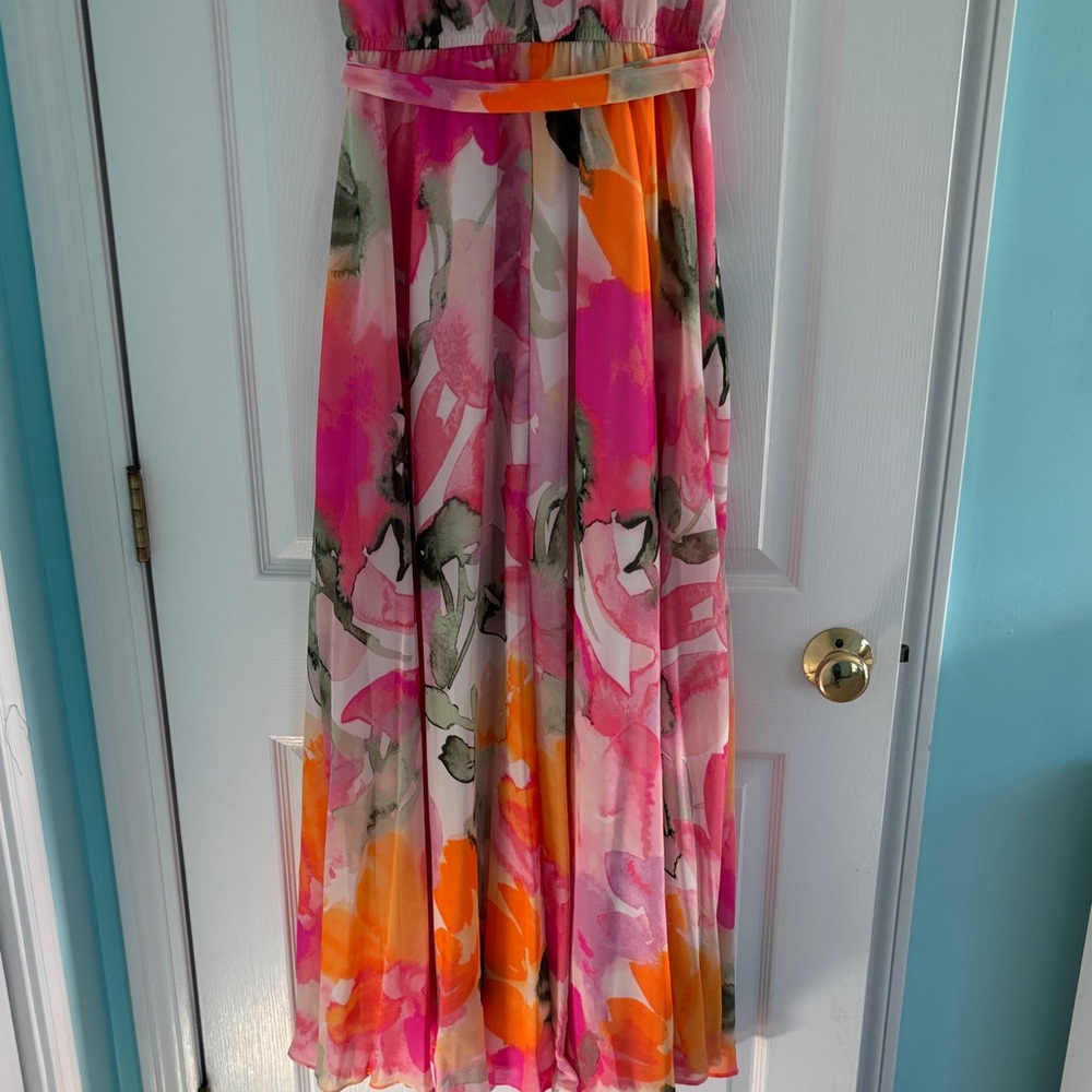 Eliza J Pink and Orange Dress - Picture 7 of 9
